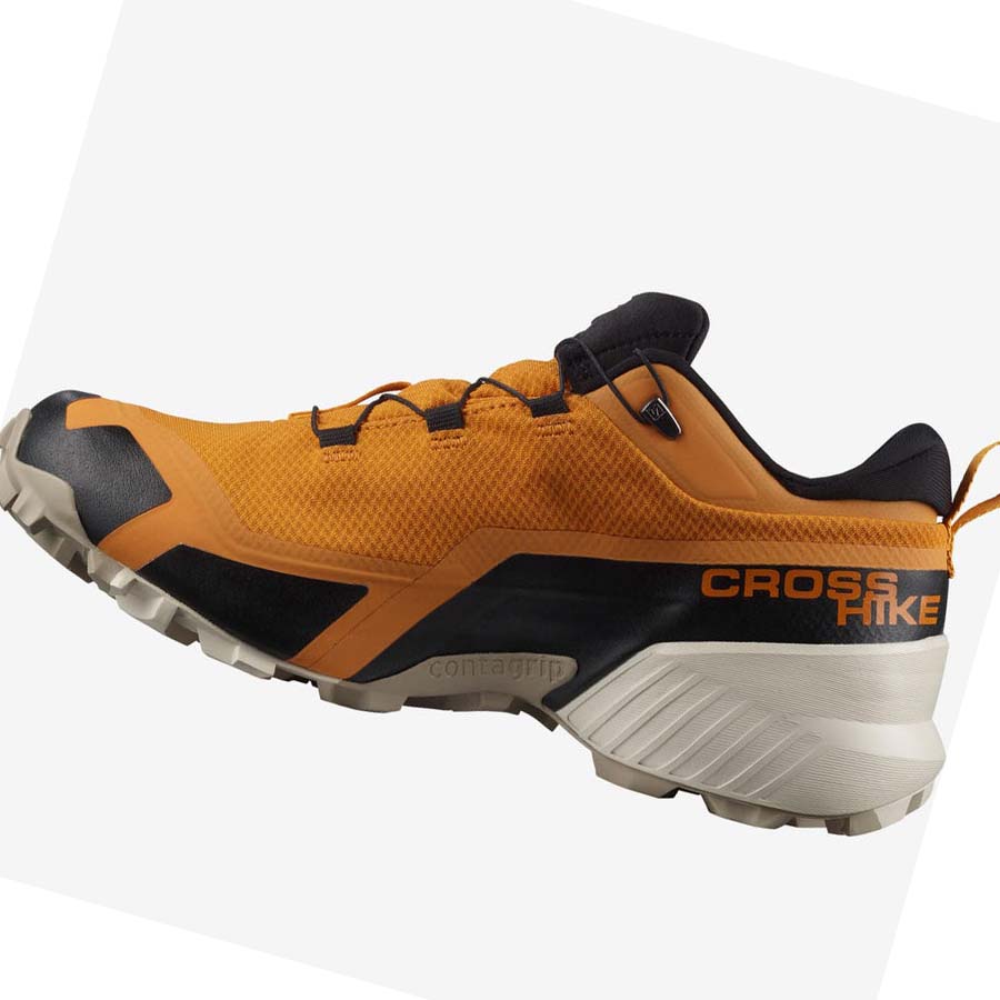 Tenis Senderismo Salomon CROSS HIKE GORE-TEX Hombre Naranjas | MX 3607JPQ